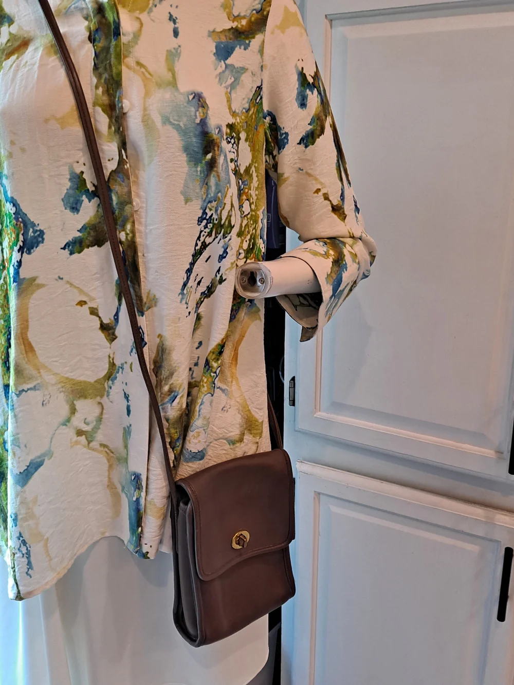 Coach Vintage 1991 Scooter Bag Mahogany Brown Leather Crossbody Turn-Lock